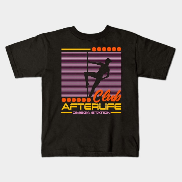 The Afterlife Club - Omega Station Kids T-Shirt by Meta Cortex